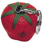 Porte-clés fraise anti-stress