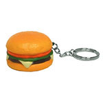 Porte-clés hamburger anti-stress