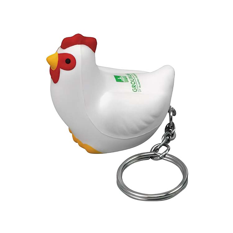 Chicken Key Chain Stress Ball