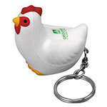 Porte-clés anti-stress poulet
