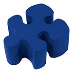 Puzzle Piece Stress Reliever - Blue