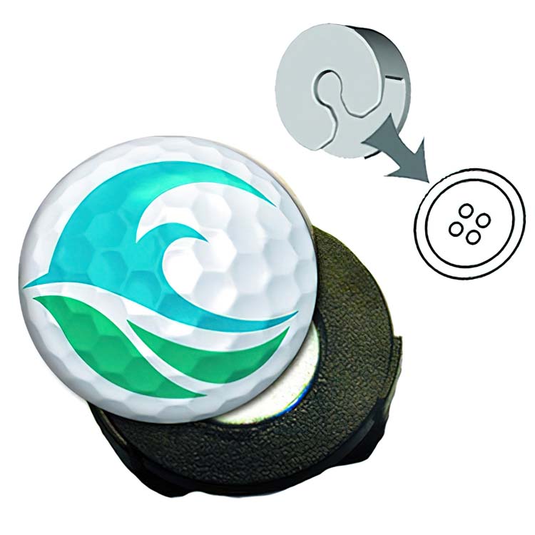 Marqueur de golf cache bouton