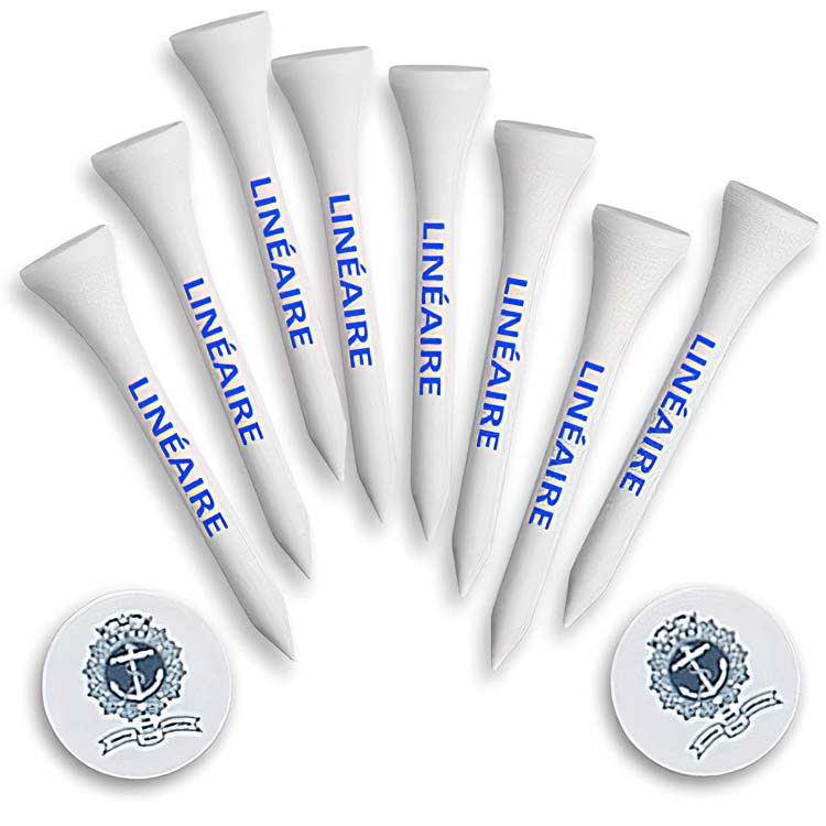 Ensemble du golfeur 8 tés et 2 marqueurs