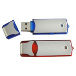 Clé USB en aluminium et plastique translucide