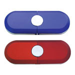 Clé USB caoutchoutée rouge, noire ou bleue
