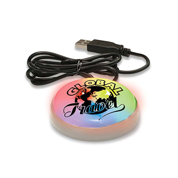 USB Light Up Smart Button (Multicolour LED)
