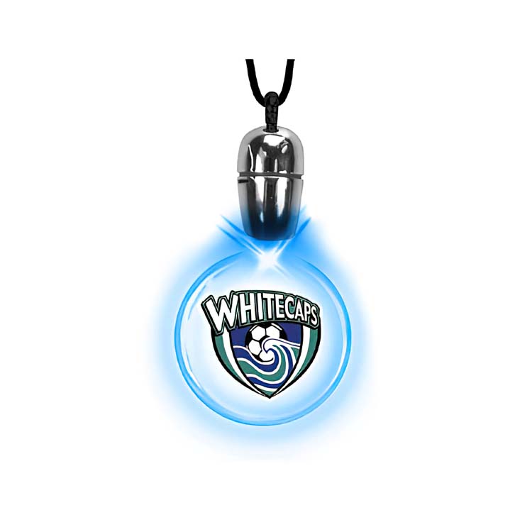 Pendentif clignotant rond avec DEL bleue