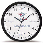Horloge murale 12'' noire