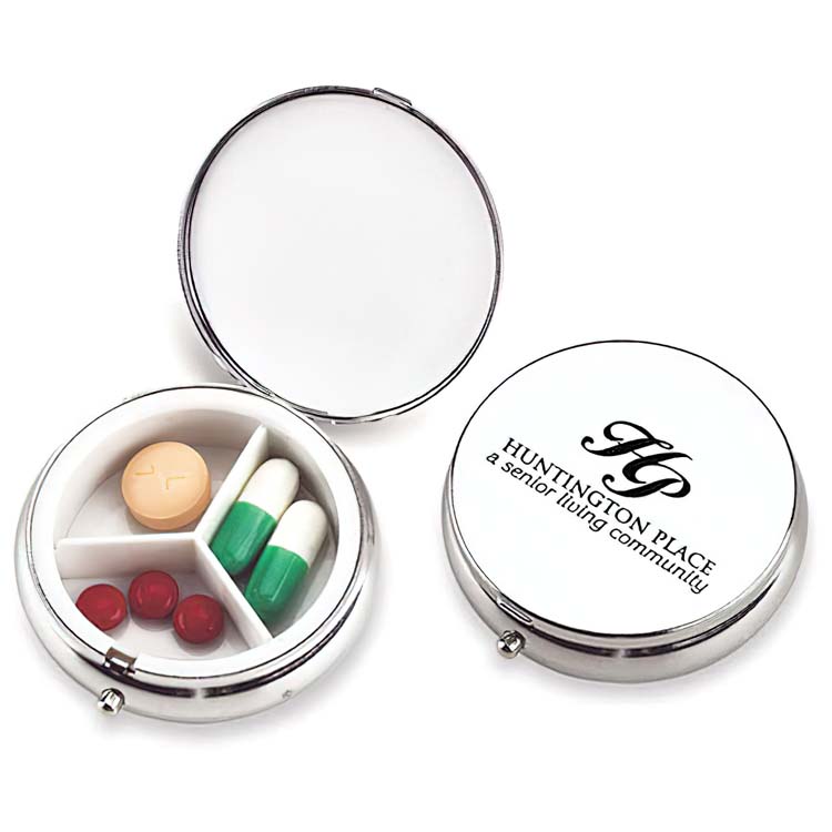 Polish Chrome Traveller Pill Box