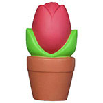 Tulipe dans un pot balle anti-stress