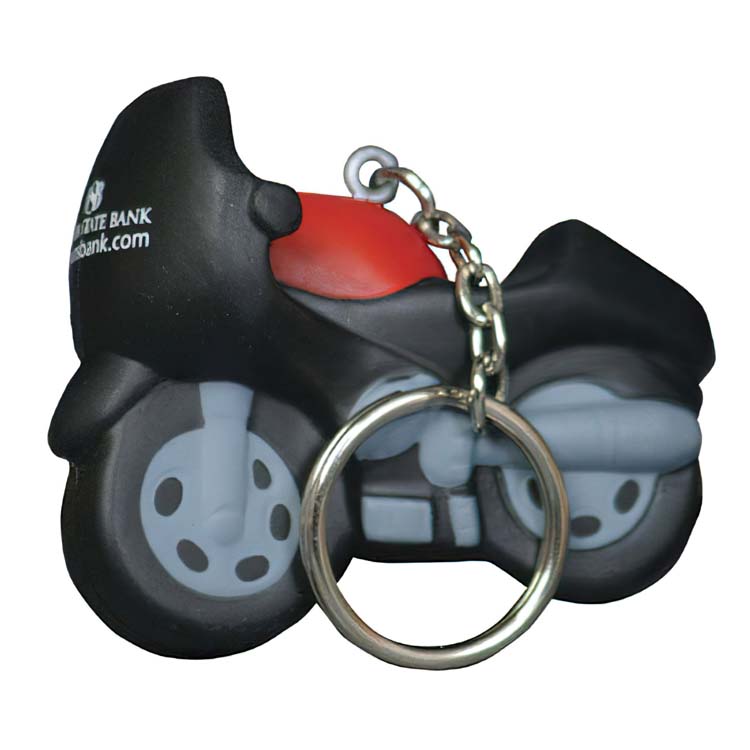 Motorcycle Key Chain Stress Ball
