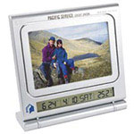 Horloge cadre-photo avec tableau effaçable à sec