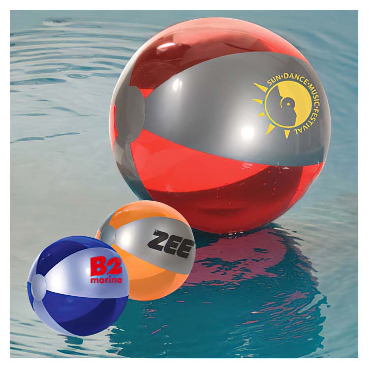 Ballon de plage ton lustré