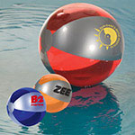 Ballon de plage ton lustré