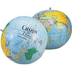 Ballon de plage globe terrestre