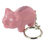 Pig Key Chain Stress Ball