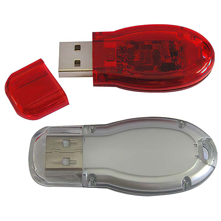 Clé USB en plastique translucide ou opaque