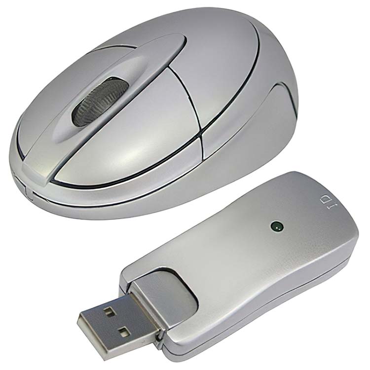 Mini souris sans fil à 3 boutons