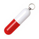 Pill USB Storage Drive - Red