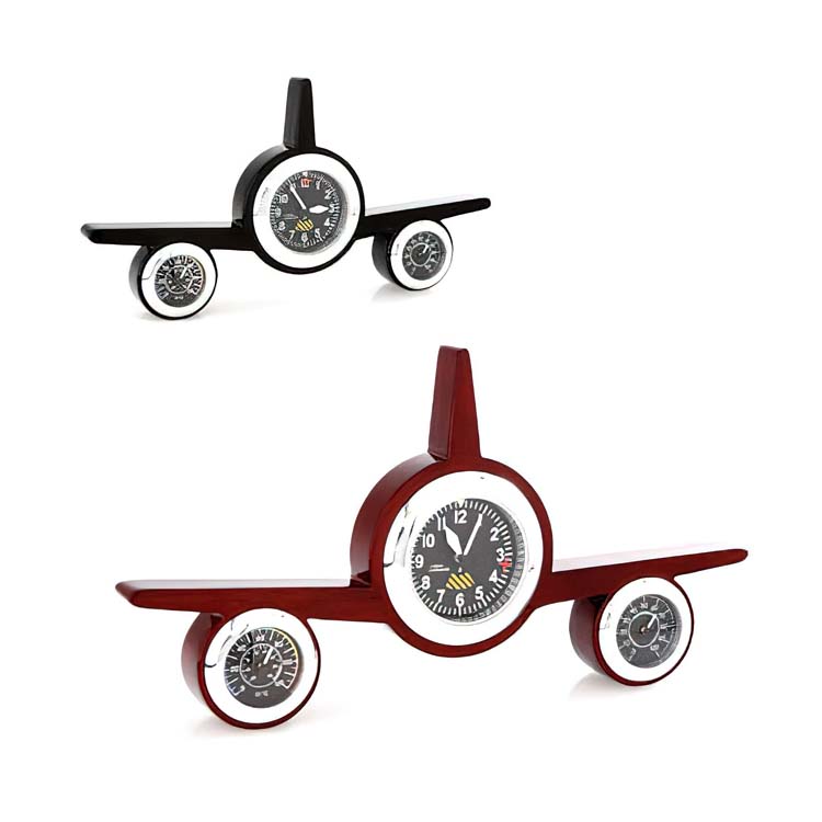 Big Airplane Clock and Weather Station
