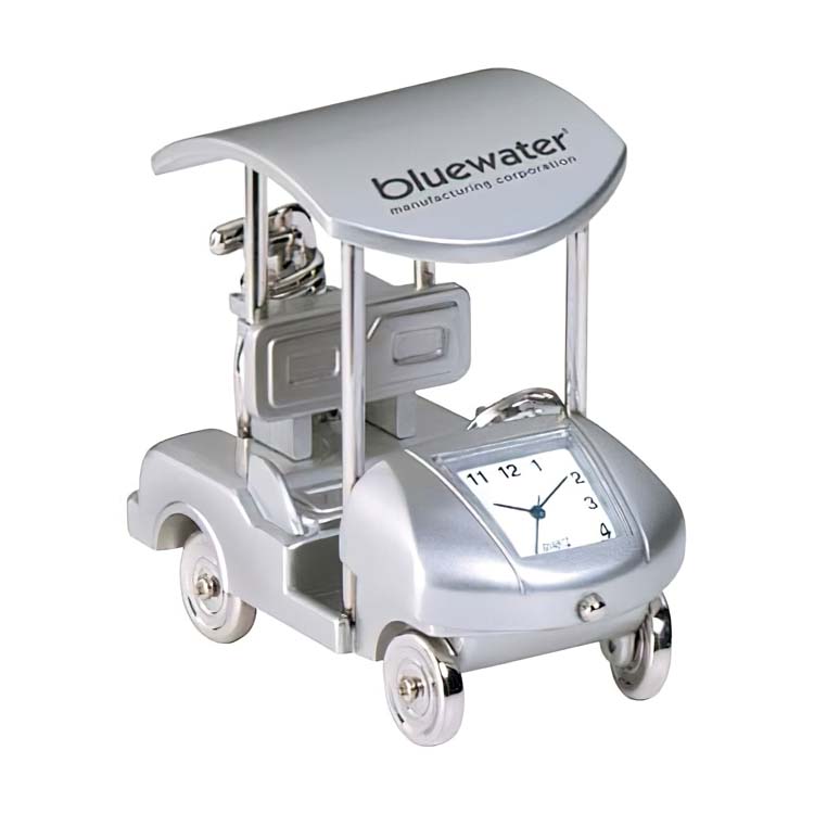 Metal Golf Cart Clock