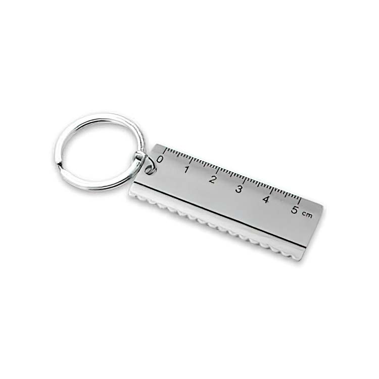 Metal Ruler Keychain