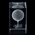 Bloc en cristal 3D - Golf