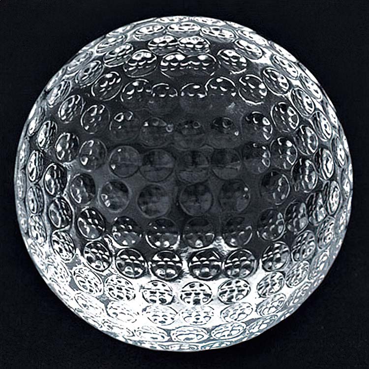 Presse-papier balle de golf en cristal