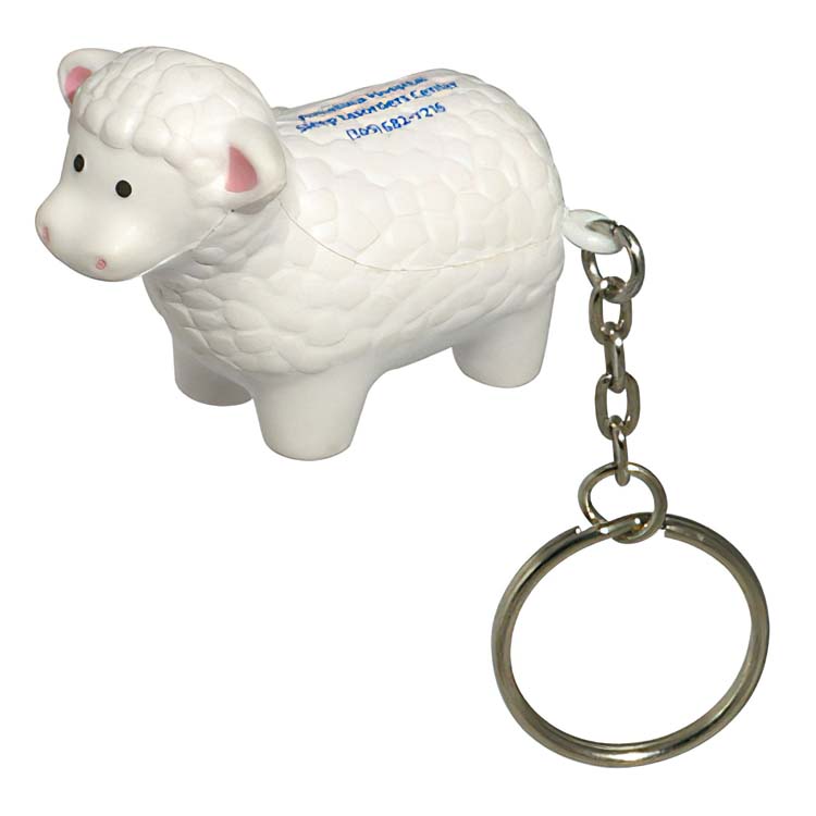 Sheep Stress Ball Key Chain