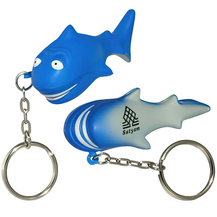 Porte-clés requin anti-stress