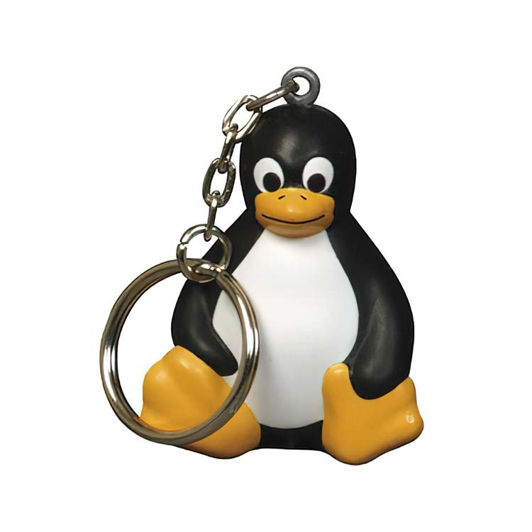 Penguin Stress Ball Key Chain