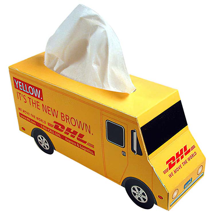 Boîte de mouchoirs - camion de livraison