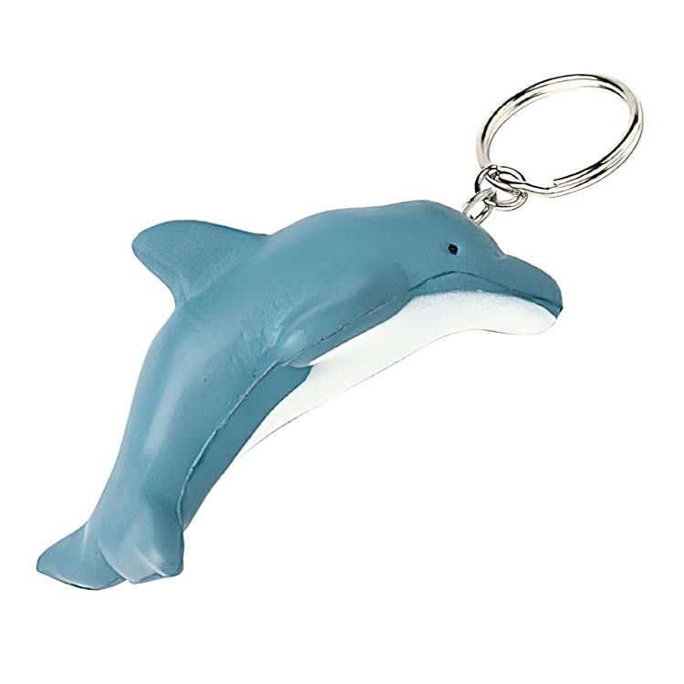 Dolphin Stress Ball Key Chain