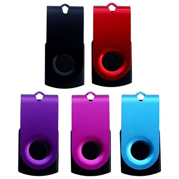 Colored Aluminum Flip USB Flash Drive
