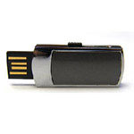 Silver Retractable USB Flash Drive