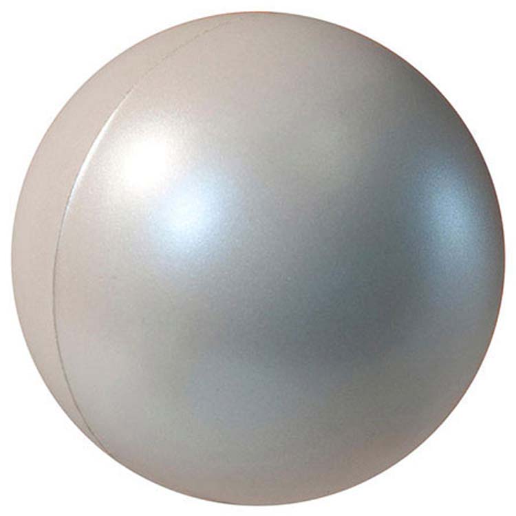Balle anti-stress lustrée perle - Blanche