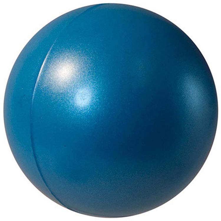 Balle anti-stress lustrée perle - Bleue