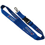 Lanyards with Metal Oval Hook and Plastic Buckle