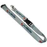 Lanyard with Metal Lobster Claw, Plastic Buckle and Safety Breakaway