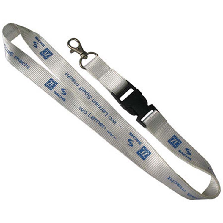 Lanyards with Metal Lobster Claw and Plastic Buckle