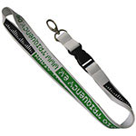 Lanyard with Metal Oval Hook and Plastic Buckle