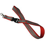 Advertising Lanyard with Metal Lobster Claw and Plastic Buckle
