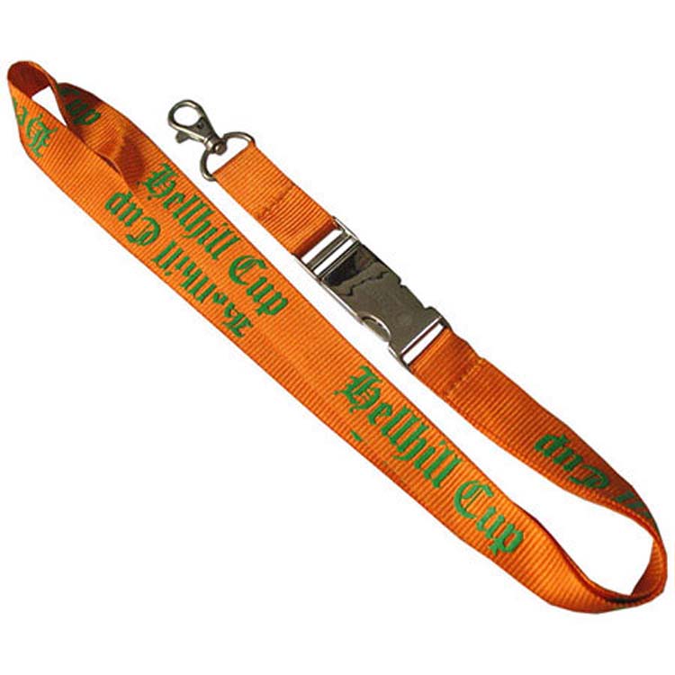 Promotional Lanyard with Metal Lobster Claw and Metal Buckle
