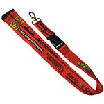 Imprinted Lanyard with Metal Oval Hook, Buckle and Safety Breakaway