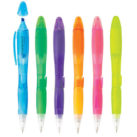 Stylo à bille Blossom avec surligneur