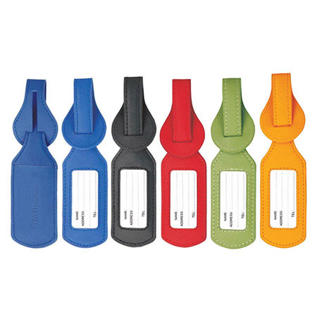 Étiquette à bagage Colorplay en cuir no. 1