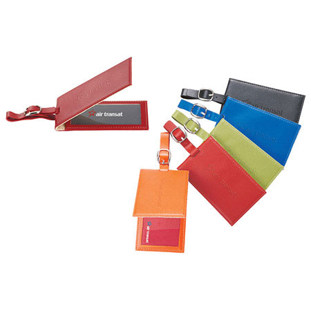 Étiquettes à bagage Colorplay en cuir