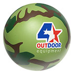 Balle anti-stress camouflage - Vert