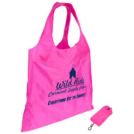 Spring Sling Folding Tote Bag - Pink