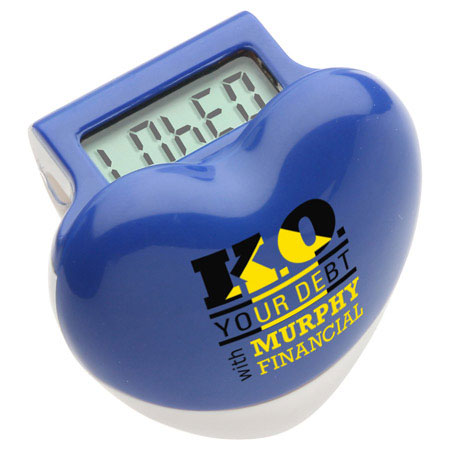 Healthy Heart Step Pedometer - Blue
